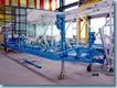 Industrie-Hebetechnik-Bild - Verfahrbare Nivellierstützen Typ 292 für Landeklappen-Transportgestell Industrie-Hebetechnik-Bild - Verfahrbare Nivellierstützen Typ 292 für Landeklappen-Transportgestell