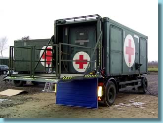 Hebetechnik-Bild - Lift für Container Typ 275 in oberer Position