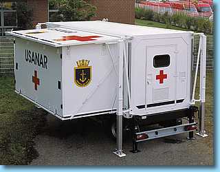 Hubstützen-Bild - Hospital Container mit Stützen Typ 236