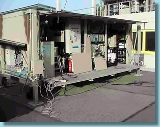 Hubstützen-Bild - Motorische Hubstütze Typ 260B an Dekontamination Container