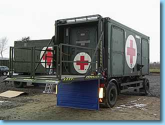 Hubstützensysteme-Bild - Lift für Container Typ 275 in oberer Position