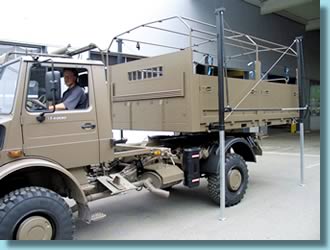 Abladehubsystem-Bild - Abladehubsystem Typ 297B mit Funktionsmodul und Unimog