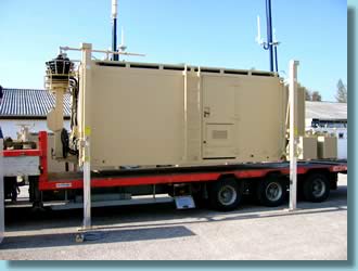 Hubstützensysteme-Bild - Hubsystem Typ 260 während Verladen