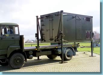 Hubstützensysteme-Bild - Hubsystem Typ 273 mit erhöhter Steifigkeit für Radar-Shelter